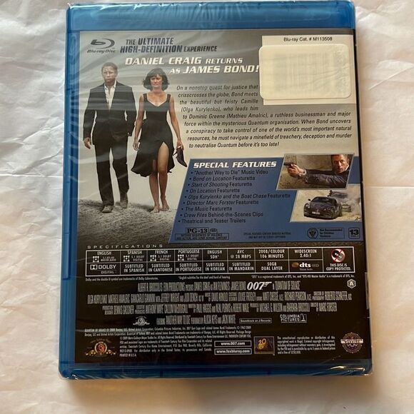 QUANTUM OF SOLACE 007 BLU-RAY UNOPENED W/ Daniel Craig - Picture 2 of 2